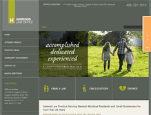 Tablet Screenshot of harrisonlawofficemt.com